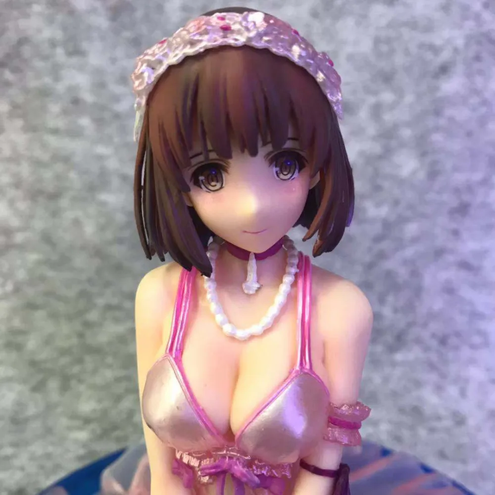 NEW hot 13cm sexy saenai heroine no sodate-kata Katou Megumi pajamas action figure Christmas gift collection toys