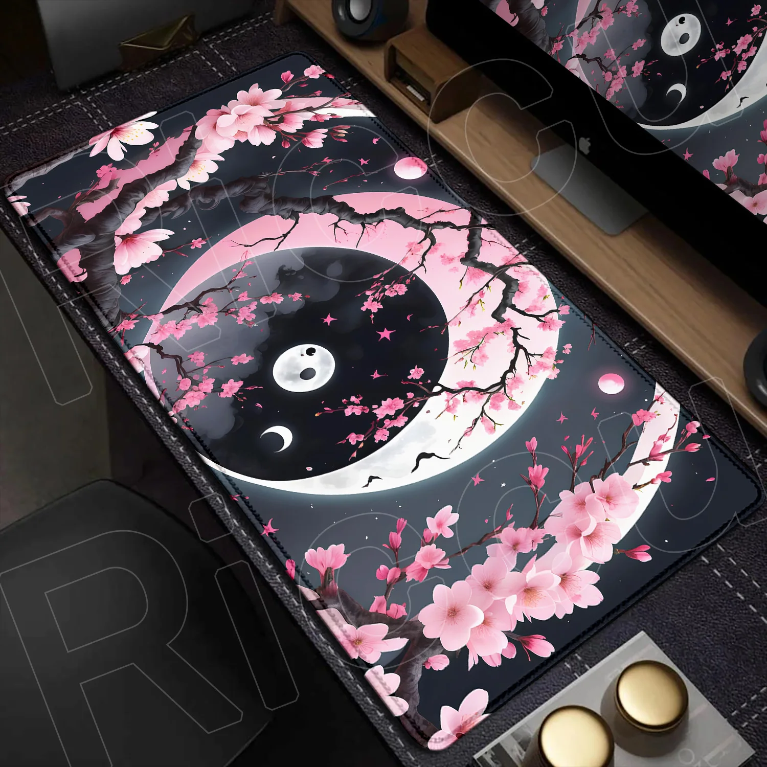 

HD Sakura Mouse Pad Rug Gaming PC Accessories Cherry Blossoms Mousepad Gamer Cabinet Desk Mat Cabinet Keyboard Offices XXL Pads