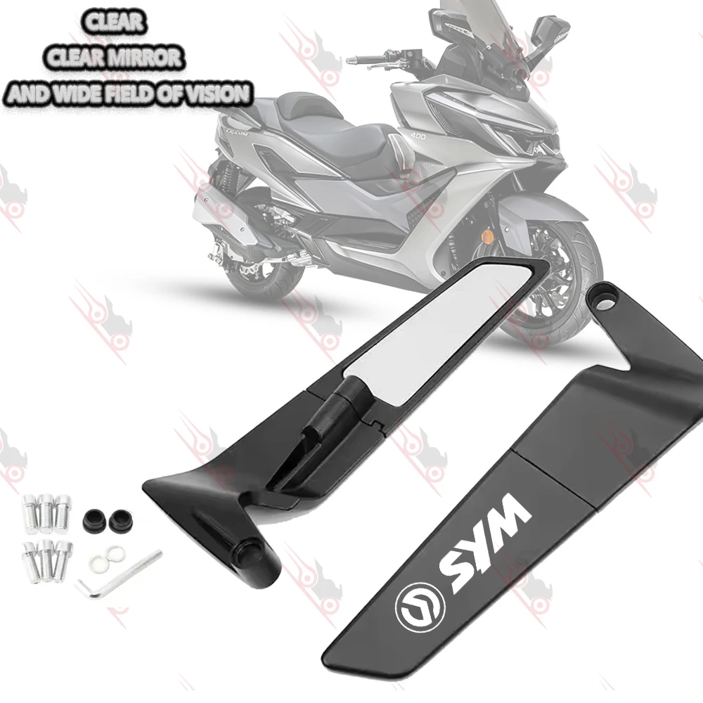 For SYM CRUISYM ADX ADXTG 400 JOYMAX Z 300 JOYMAX F 300 MAXSYM 400 DRG HUSKY ADV 150 Stealth Winglets Rearview Mirrors Kits