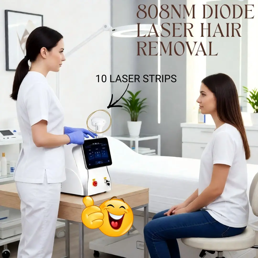 

Лазерный аппарат для удаления волос с 10 диодными лазерными барами, 3 длины волны, профессиональное оборудование для салонов красоты, для быстрого и комфортного использования