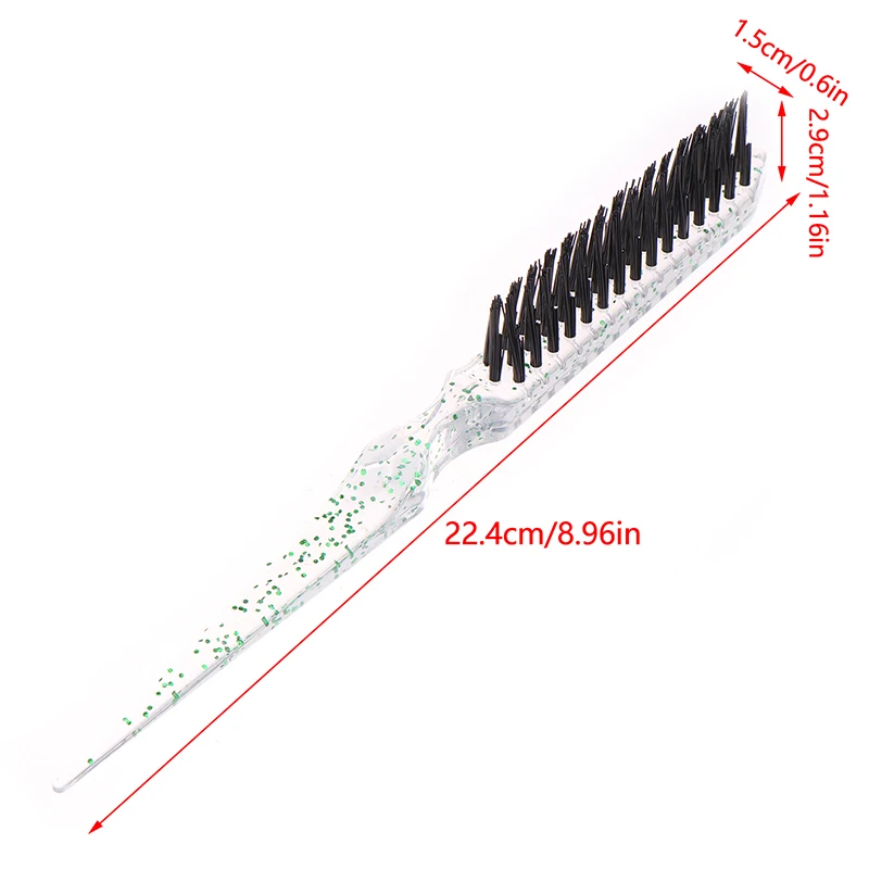 Pointed-Tail Volumizing Hair Brush For Salon Teasing Comb Grooming Combs Hairstyles Beauty Styling Tool