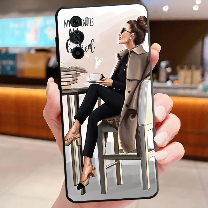 حافظة هاتف لهاتف موتورولا إيدج 50 40 برو 60 50 40 30 Ultra Neo Fusion Moto G85 G72 G53 G54 G84 G13 G32 OK ولكن أول قهوة #4