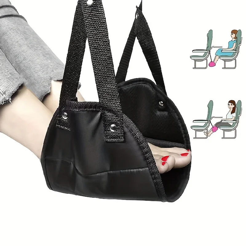 Travel Accessories Long Flight - Adjustable Airplane Footrest Portable Hammock Leg