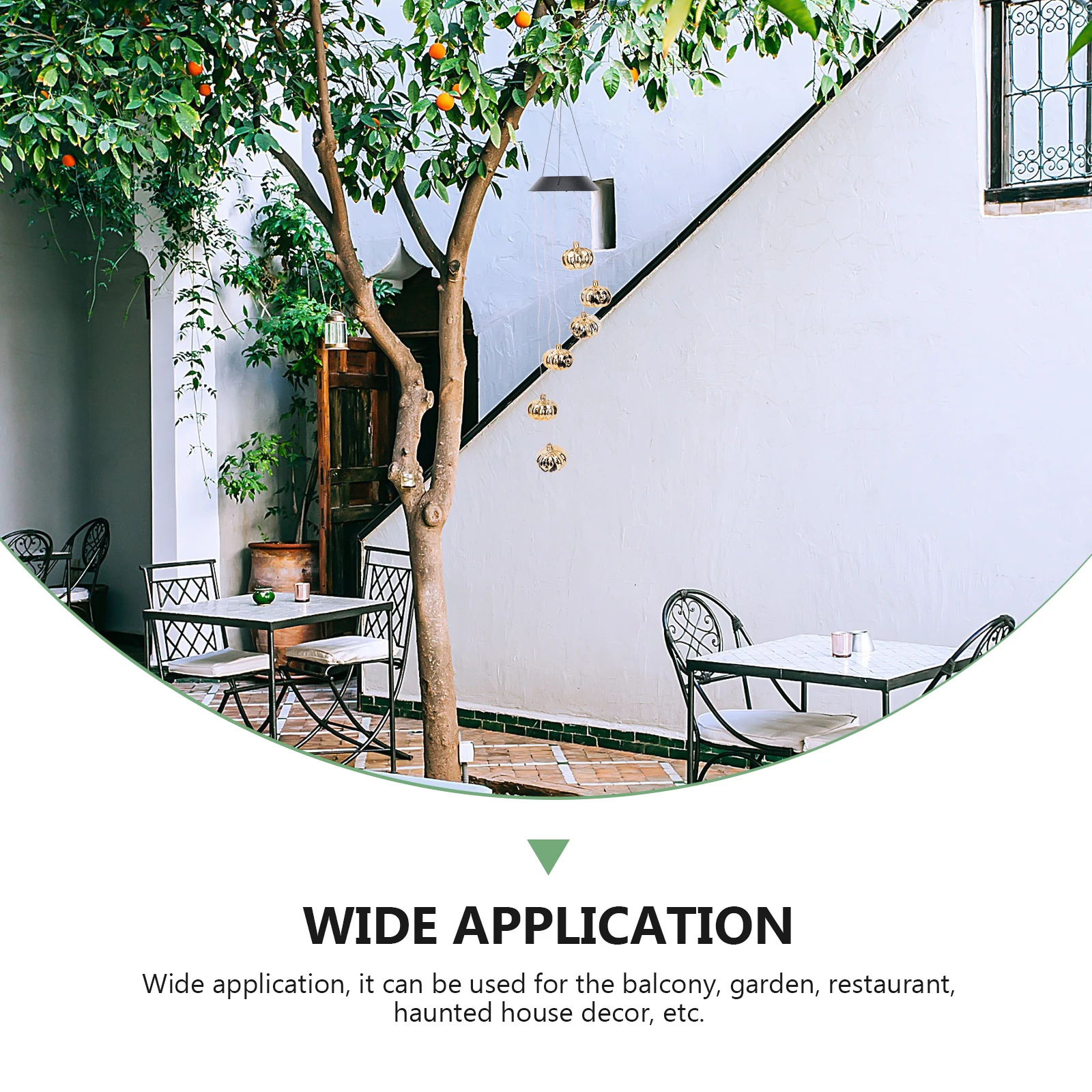 

Halloween Pumpkin Lantern Decor Plastic Solar Light Pendant for Balcony Garden Restaurant Haunted House Festive Durable Creative