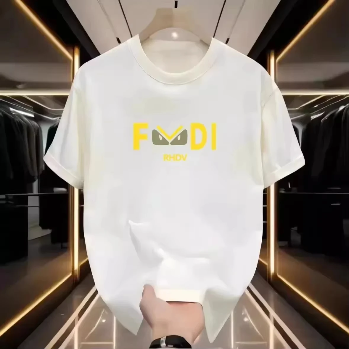 American Trendy Brand Cotton Summer Casual Crew Neck T-shirts Short-Sleeved Tops for Men and Women 2026 Fashion Trend Clothing