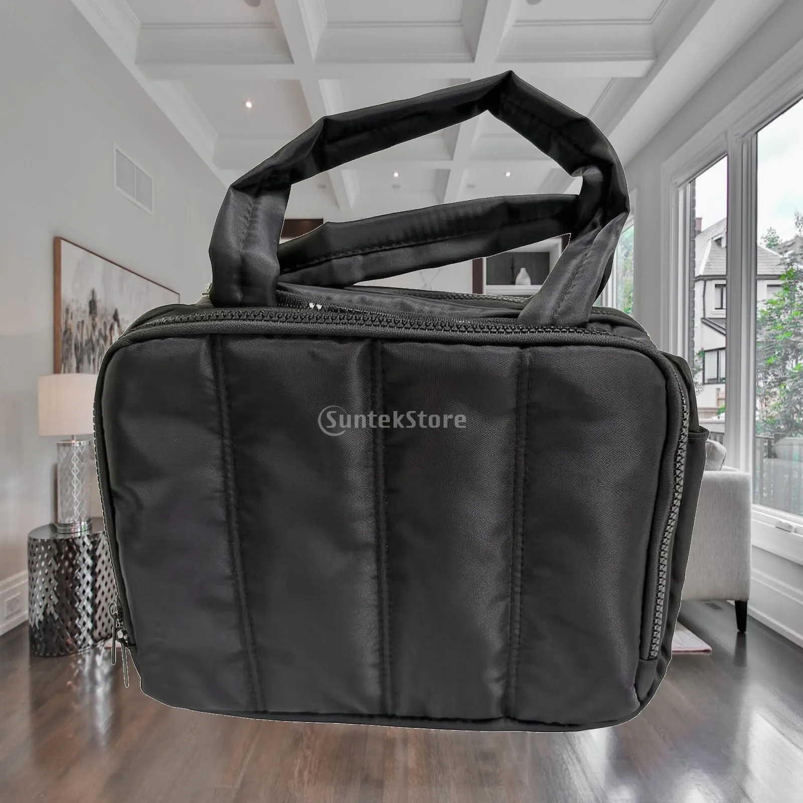 Taslon Toiletry Bag Spacious Toiletry Bag with Side Zippered Pocket Makeup Travel Organizer Roomy for Vacations, Overnight Stays