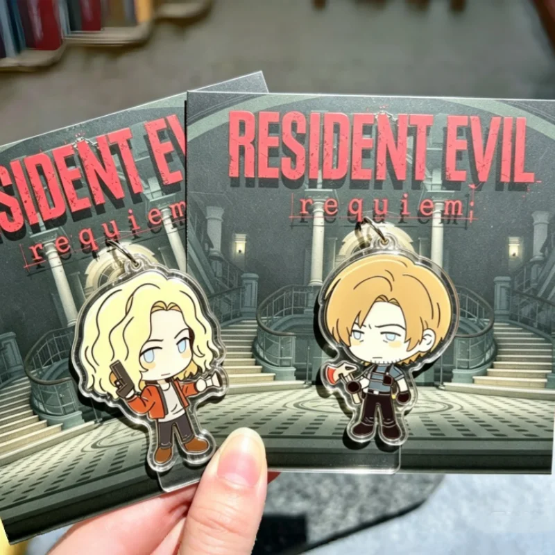 Resident Evil 9 Grace Leon Acrylic Pins RE Game Character Badge,Horror Video Game Cosplay Accessory,Anime Gift for Game Fans