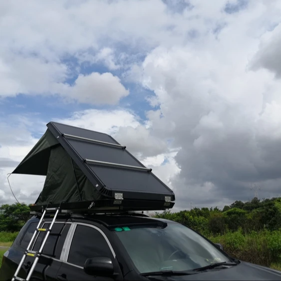 

Заводская поставка Carpa De Techo Автомобильная палатка на крыше Алюминиевая палатка с твердым корпусом на крыше Кемпинг Треугольная палатка с твердым корпусом Dachzelt