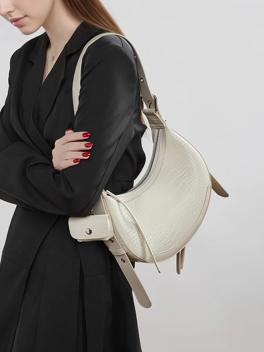 

Women's Handbag Split Leather Tote Bag 2026 Autumn Winter Fashion Bucket Bag Soft Shoulder Bag Large Capacity Work Travel