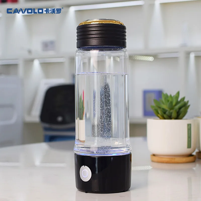 Hydrogen Water Bottle Generator 2800ppb Portable SPE PEM Technology Hydrogen Water Ionizer Two Electrolysis Modes Hydrogen Water