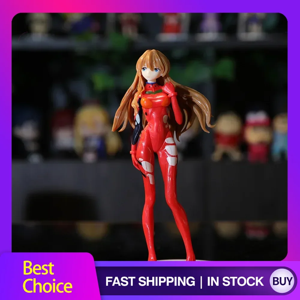 17 5 سنتيمتر إيفا أنيمي الشكل Asuka Langley Soryu الأحمر القتالية البدلة Ayanami Rei الدائمة نموذج سطح المكتب جمع الديكور اللعب دمية