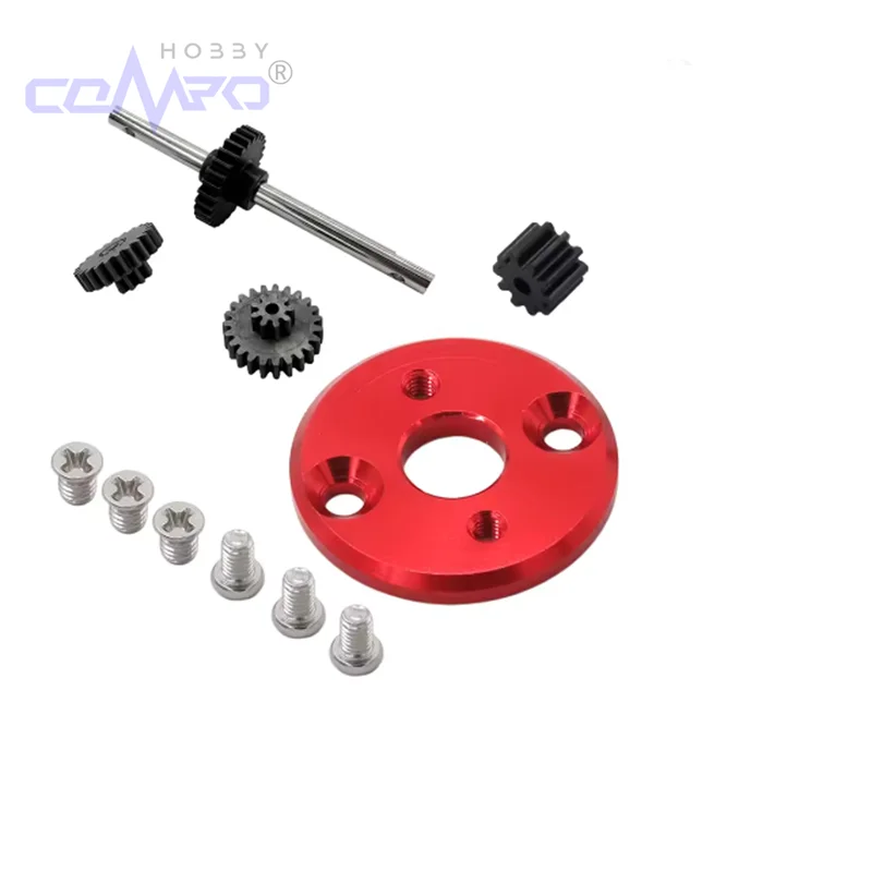 

1Set Metal 370 Motor Bracket With Motor Pinion Gears Gearbox Transmission Gear Set For MN78 MN82 1/12 Upgrade Parts