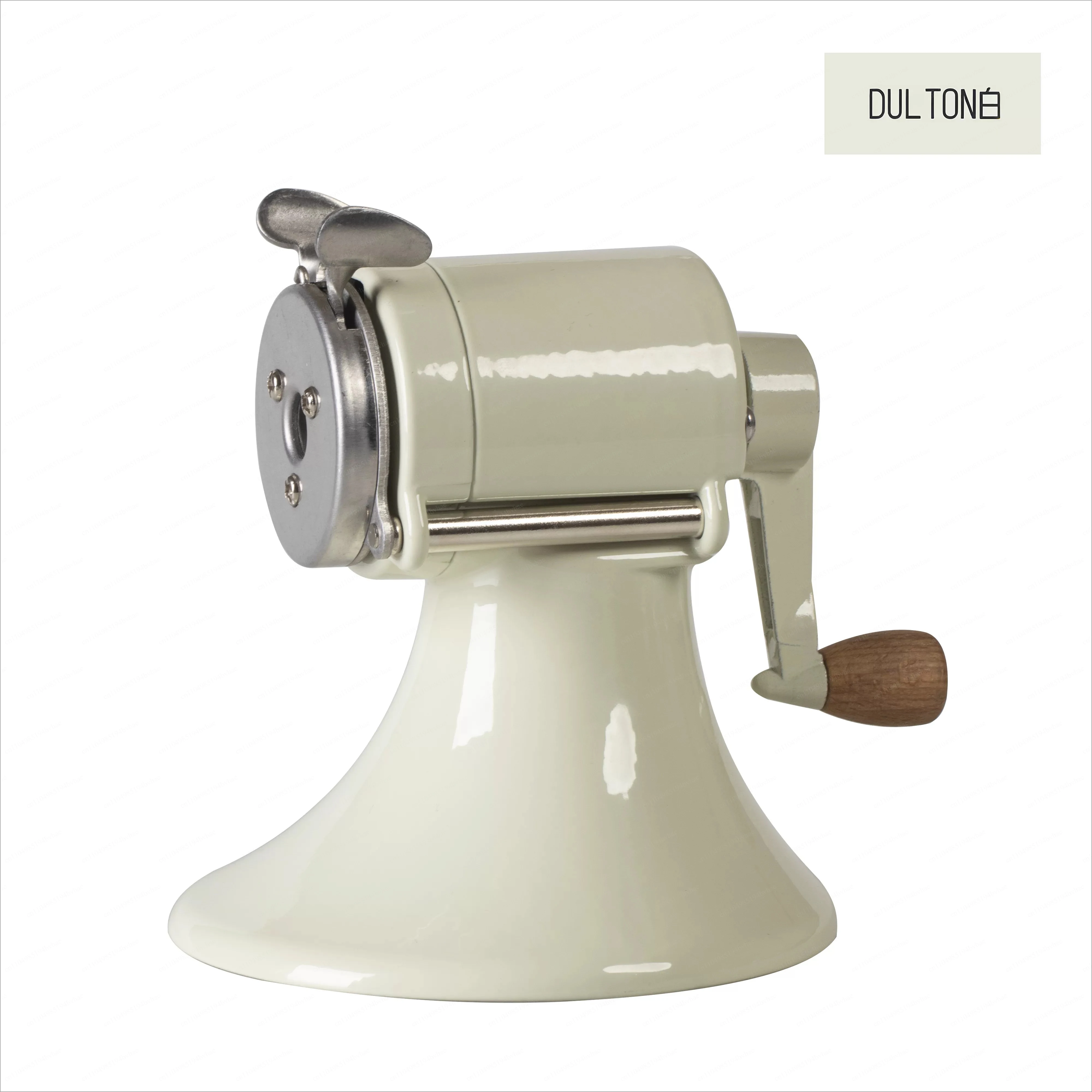 Vintage Hand Crank Pencil Sharpener Wood Handle