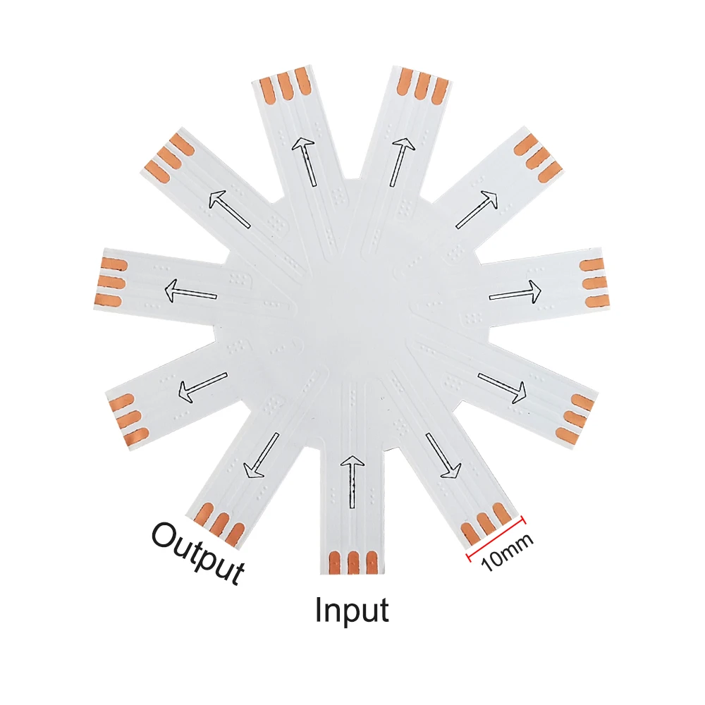 DIY 11 Channels Firework Light PCB For WS2811 WS2812 SK6812 Individually Addressable 3Pin LED Strip Home Party Decor