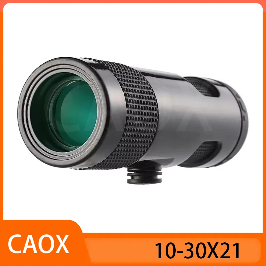 Powerful Monocular 10-30x21 Zoom Mini Telescope Portable Spotting Scope Camping Equipment Tourism Optical Sight Monocle