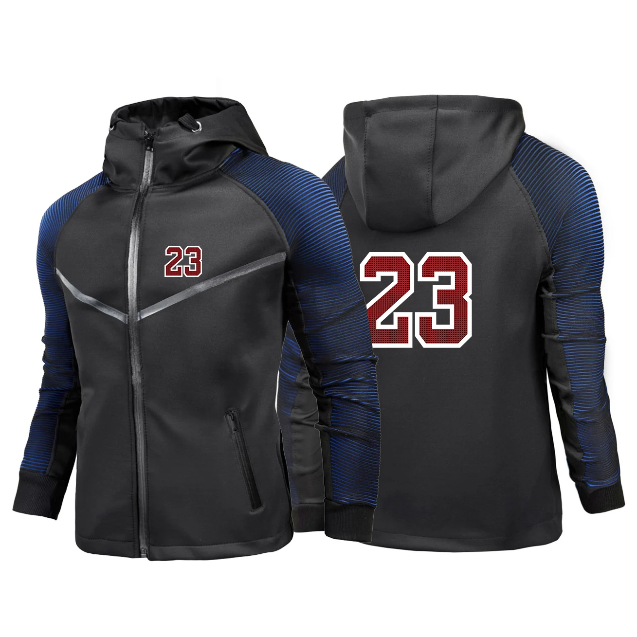 

2024 Men New Chicago 23 Jersey Letter Number Printing Spliced Zipper Hoodie Jacket Cardigan Racing Suits Hoodies Sportswear Tops