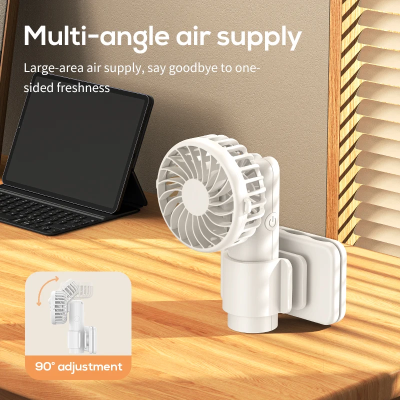 Xiaomi Youpin Clip Fan Portable Handheld Fan Adjustable High Wind Speed Rechargeable Silent Fan Efficient Cooling For Outdoor Mi