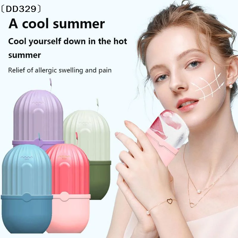 Moule à glace en silicone réutilisable pour massage, pour la beauté et les soins de la peau, rouleau de massage pour le visage〔DD329〕