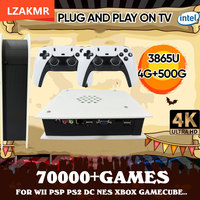 Upgrade Gaming Experience M15 MAX Plug and Play On TV Game Box 500G HDD 70000+Game for WII PS2 SS DC PSP PS1 Child's Present