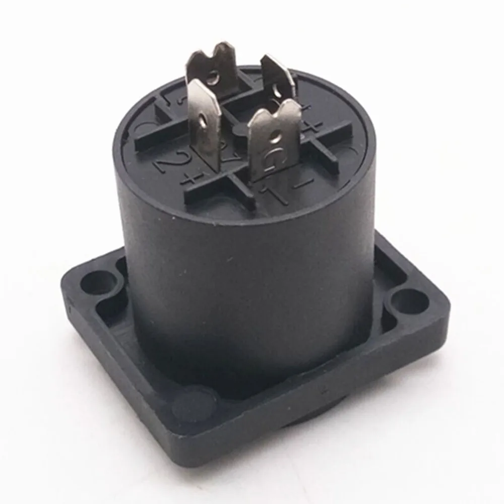 5pcs/lot 4 Pin Speakon Female Jack Socket Connector Audio Loudspeaker Amplifier Converter for PA Amplifier Cable