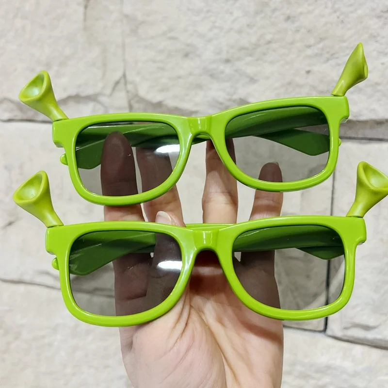 Lovely Cartoon Shrek Movie 3D Glasses Novelty Toy Costumes Prop Model Toy Accessory Anime Cosplay Party Toys For Kids & Adult