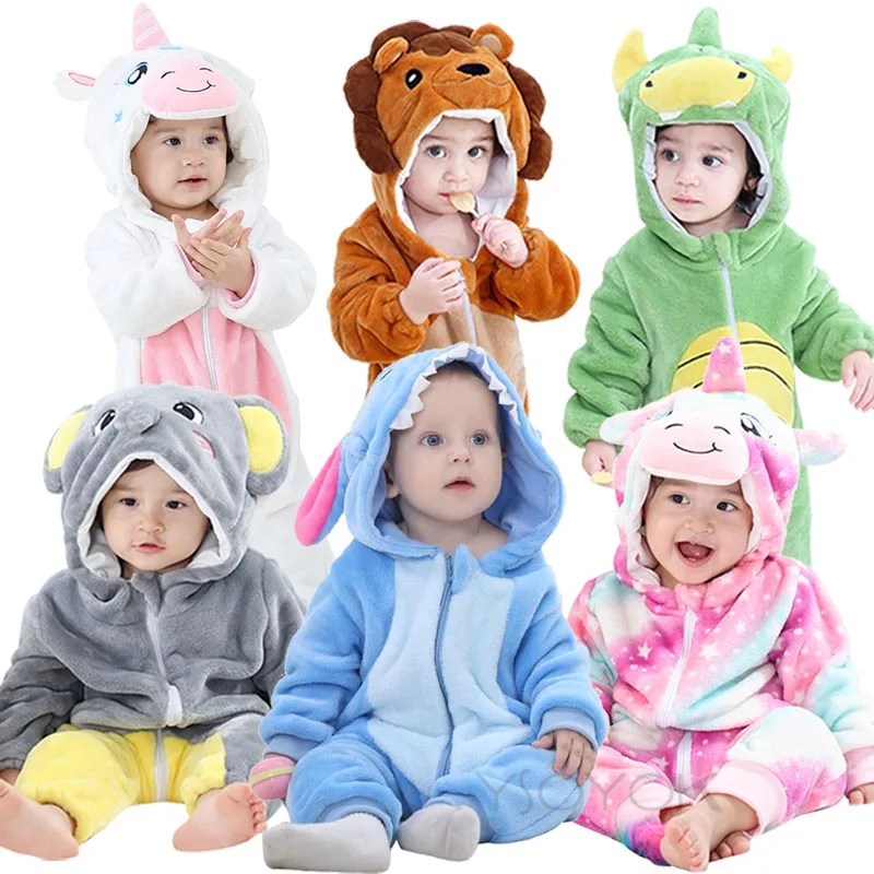 

Baby Rompers Panda Newborn Clothes Baby Girls Boys Romper Infant Clothing Winter Jumpsuit Toddler Baby's Sets Unicorn Pajamas