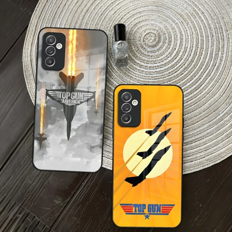 Top Gun Maverick Phone Case For Samsung S30 S21 S23 S20 S22 Fe S10 E S9 Note 20 10 Pro Ultra Plus Glass