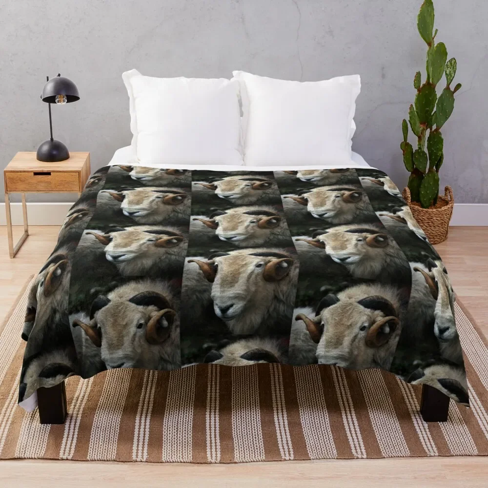 

head of the herdwick Throw Blanket christmas gifts Summer Beddings Thermals For Travel Blankets