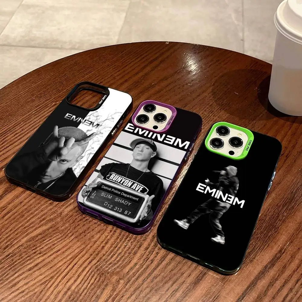 

Fashion Rapper E-Eminems Phone Case For IPhone 17 16 15 14 13 12 11 Pro Max Plus Color Silver Cover