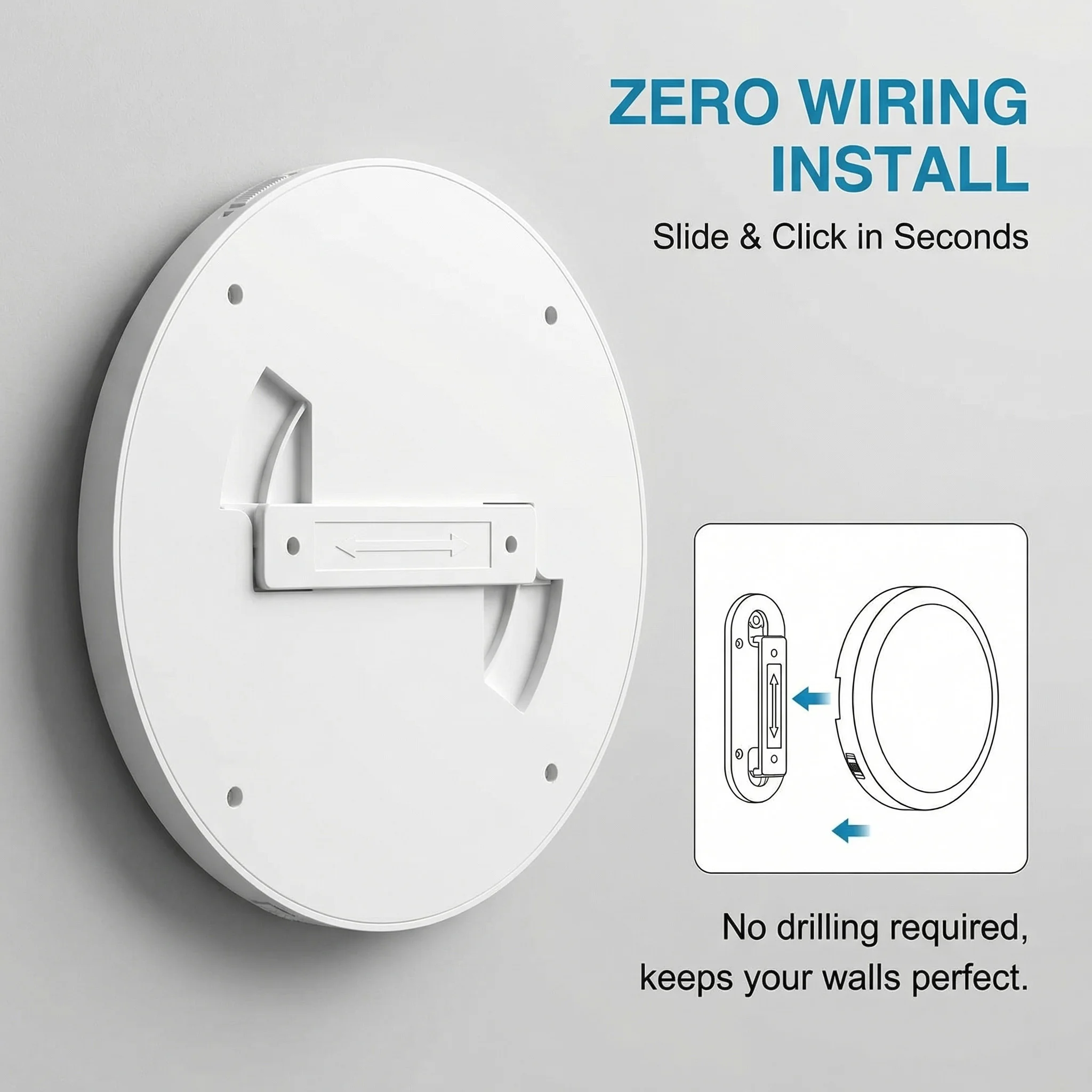 Compact Ultra-Thin Surface-Mounted Panel Light 4W Home Decor Iron Downlight Suitable for Living Rooms and Diners Beam Angle 120°