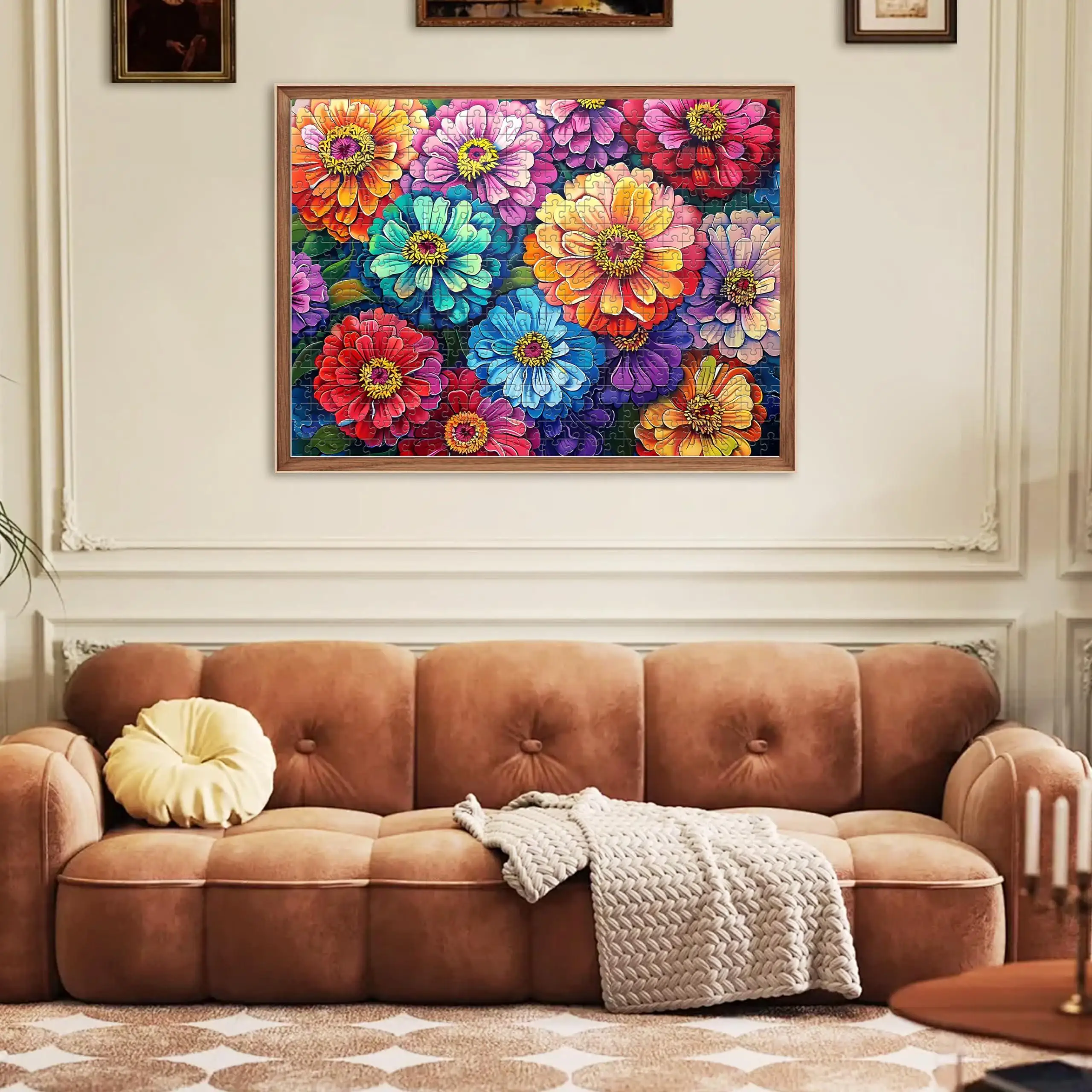 Rompecabezas de 150/300/500/1000 piezas para adultos, rompecabezas de flores para niños y ancianos, juego de actividades familiares, gran regalo para mamá