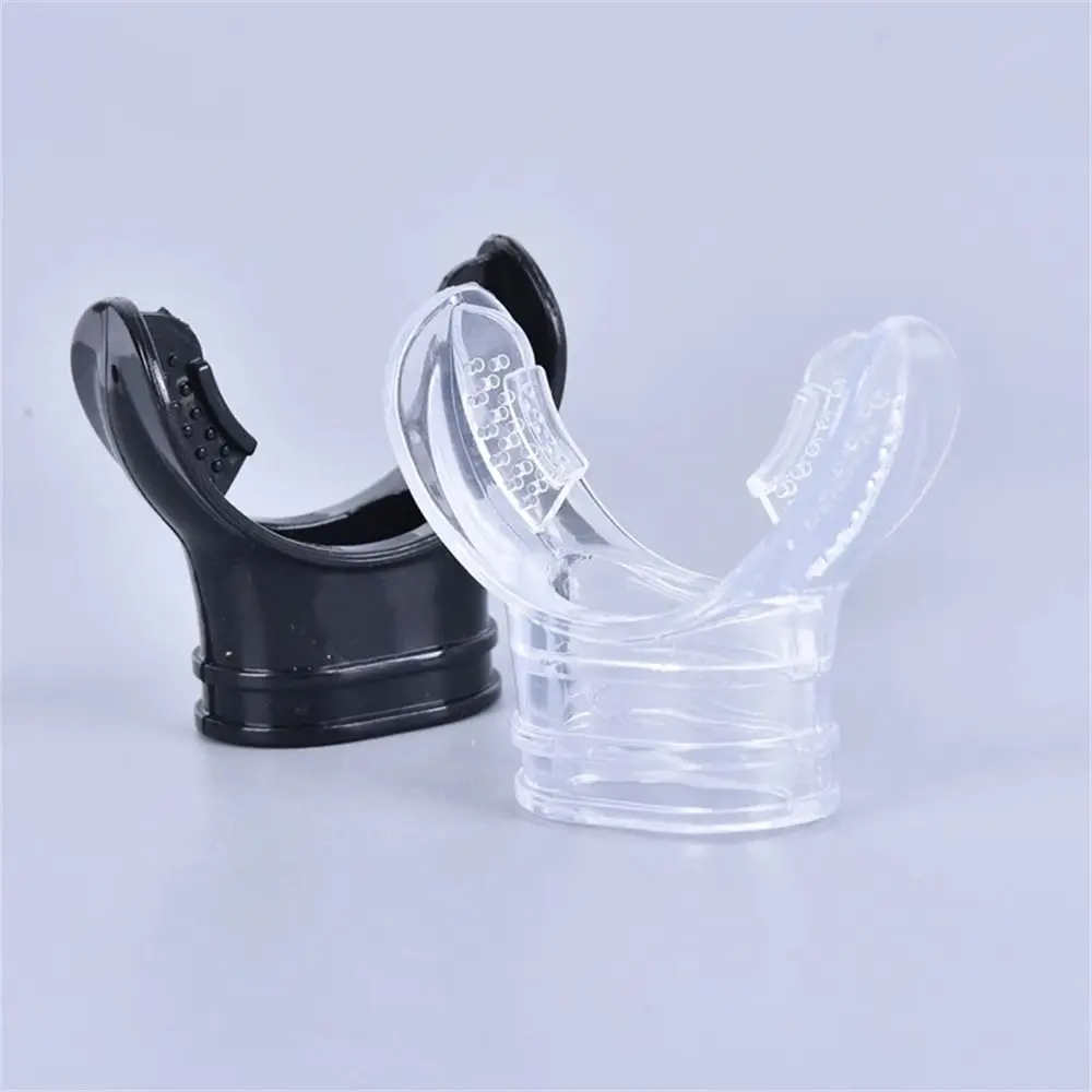 Non-toxic Diving Mouthpiece Underwater Anti-allergy Snorkel Regulator Transparent Silicone Diving Tube Mouthpiece