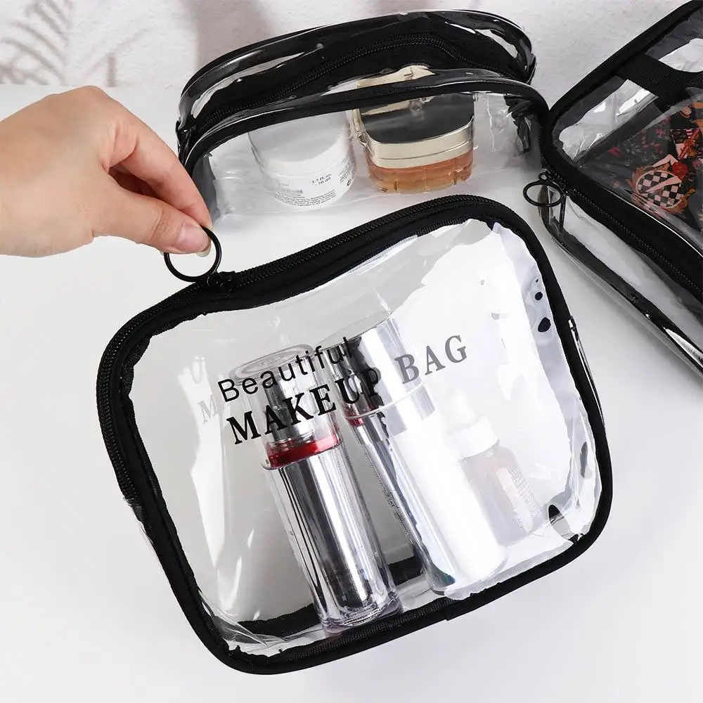 Bag Letter Multi-function Storage Cases Korean Storage Bag Women Cosmetic Bag Transparent Makeup Bag Travel Storage Handbag