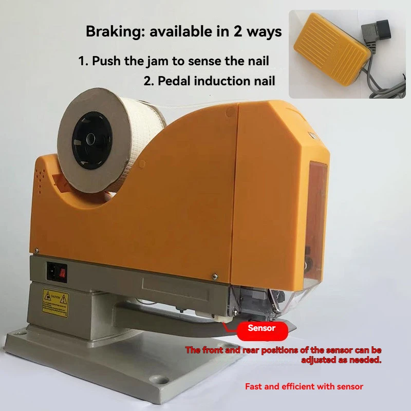 Automatic U-Type Glue Nail Labeling Machine, Trapezoidal & Waist Tag Fastener Equipment for Casual Pants Hang Tag Fixing