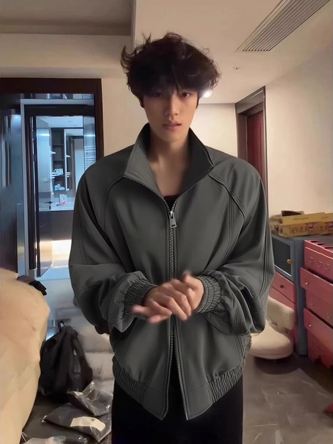 

Мужская куртка-пилот Deep ey для весны и осени, американская, с воротником-стойкой, в бейсбольном стиле, на молнии