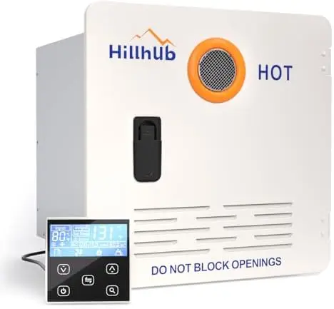 

Проточный водонагреватель Hillhub 3.9 GPM для автодомов – 65K BTU, пропановый, для кемперов и уличных душевых