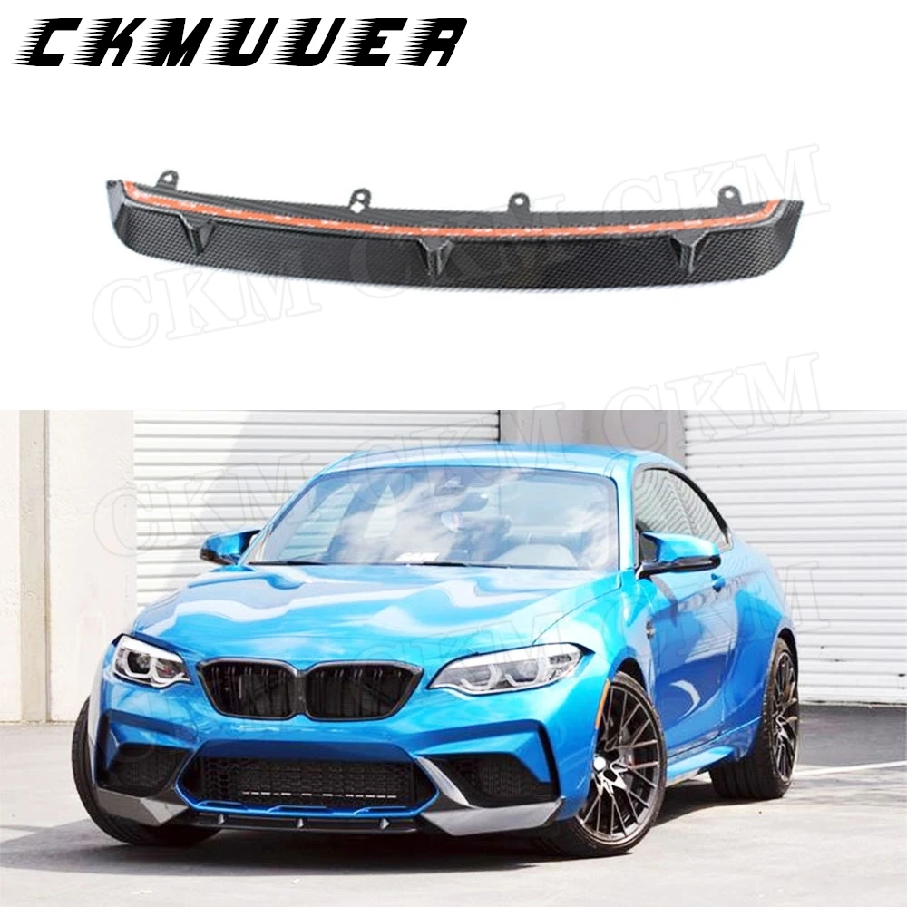 

Материал из углеродного волокна, украшение автомобиля, передний бампер, спойлер на подбородок для BMW 2 серии F87 M2 M2C Competition 2018-2020