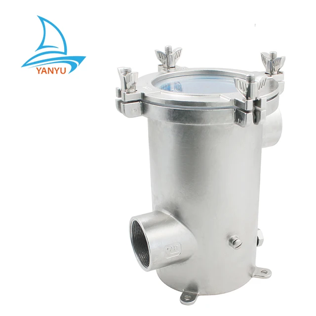 

Wholesale marine equipment AISI 316 sea water strainer boat accessories water filter for boat