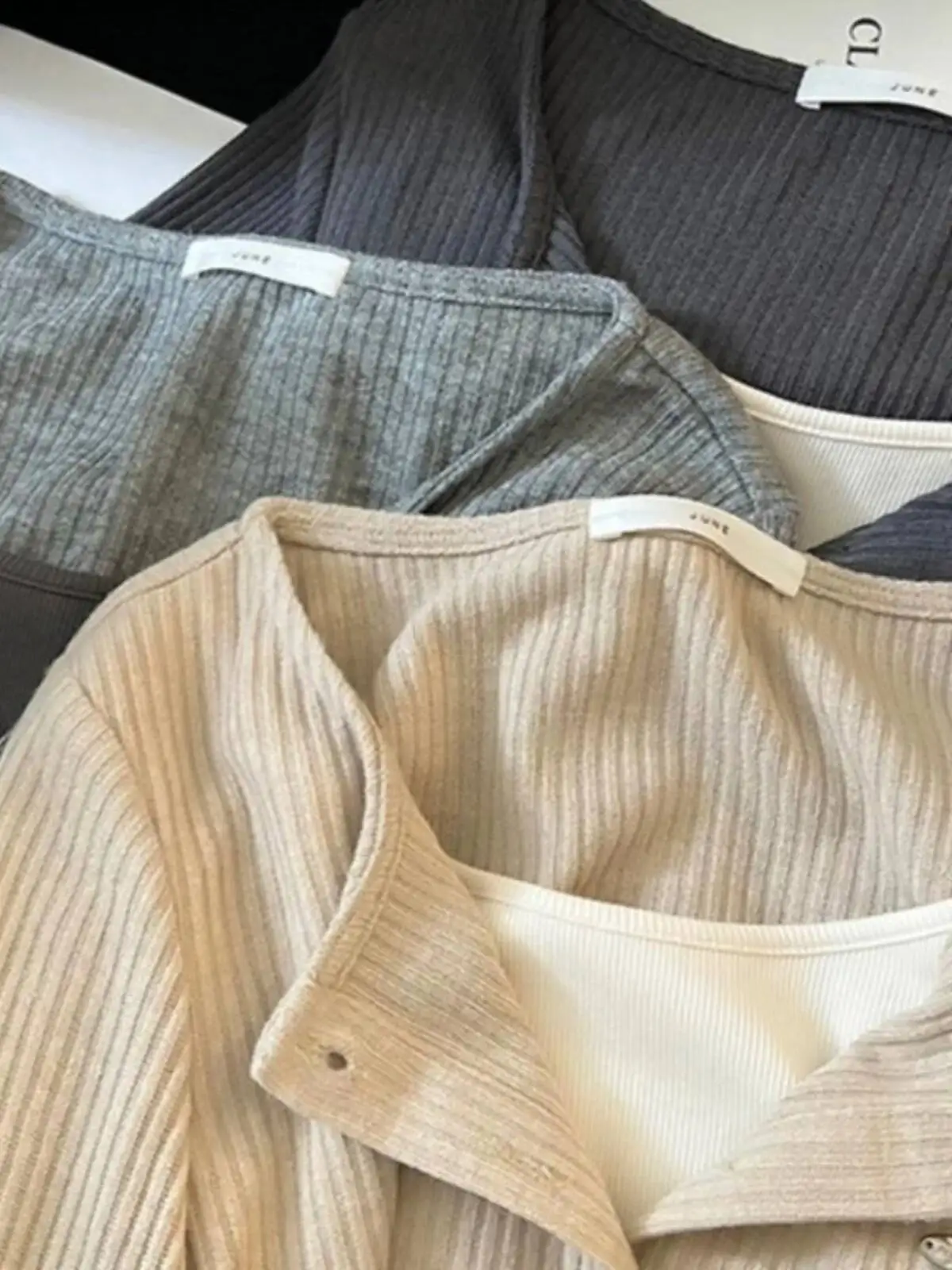 Unique Design Long Sleeve Slim Fit False Two-piece T-Shirt Women's Early Autumn New Fashion Base Shirt Top Korean Knitted Top