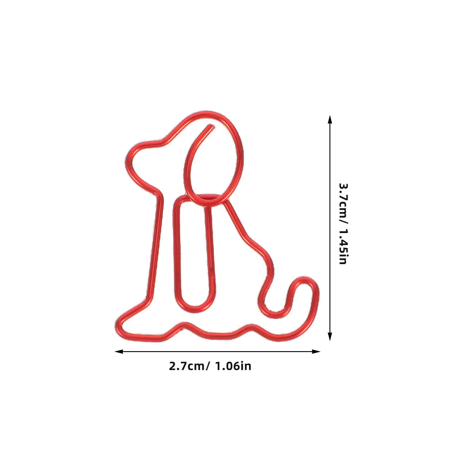 50 шт. милые скрепки-закладки в форме собаки, милые цветные скрепки для моделирования офиса