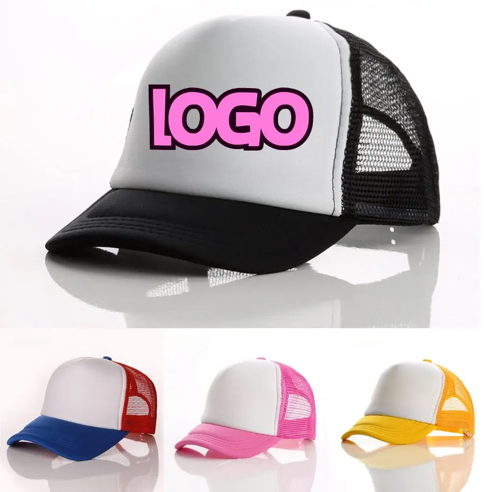 Fashion Baseball Cap For Kids Baby Boys Girls Summer Visors Cap Casual Snapback Hat Mesh Hip Hop Hat Outdoor Sun Hat Custom Logo