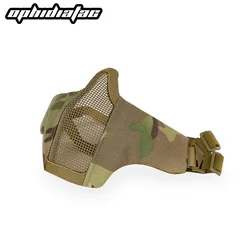 Outdoor cycling mask carbon steel mesh breathable half face mask CS field protection mask