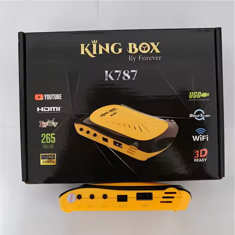 King Box K787 Forever Satellite TV Receiver Support Forever IKS Apollo5 PowerVU Biss Decoder STB H.265 MPEG 4 for Albania Africa