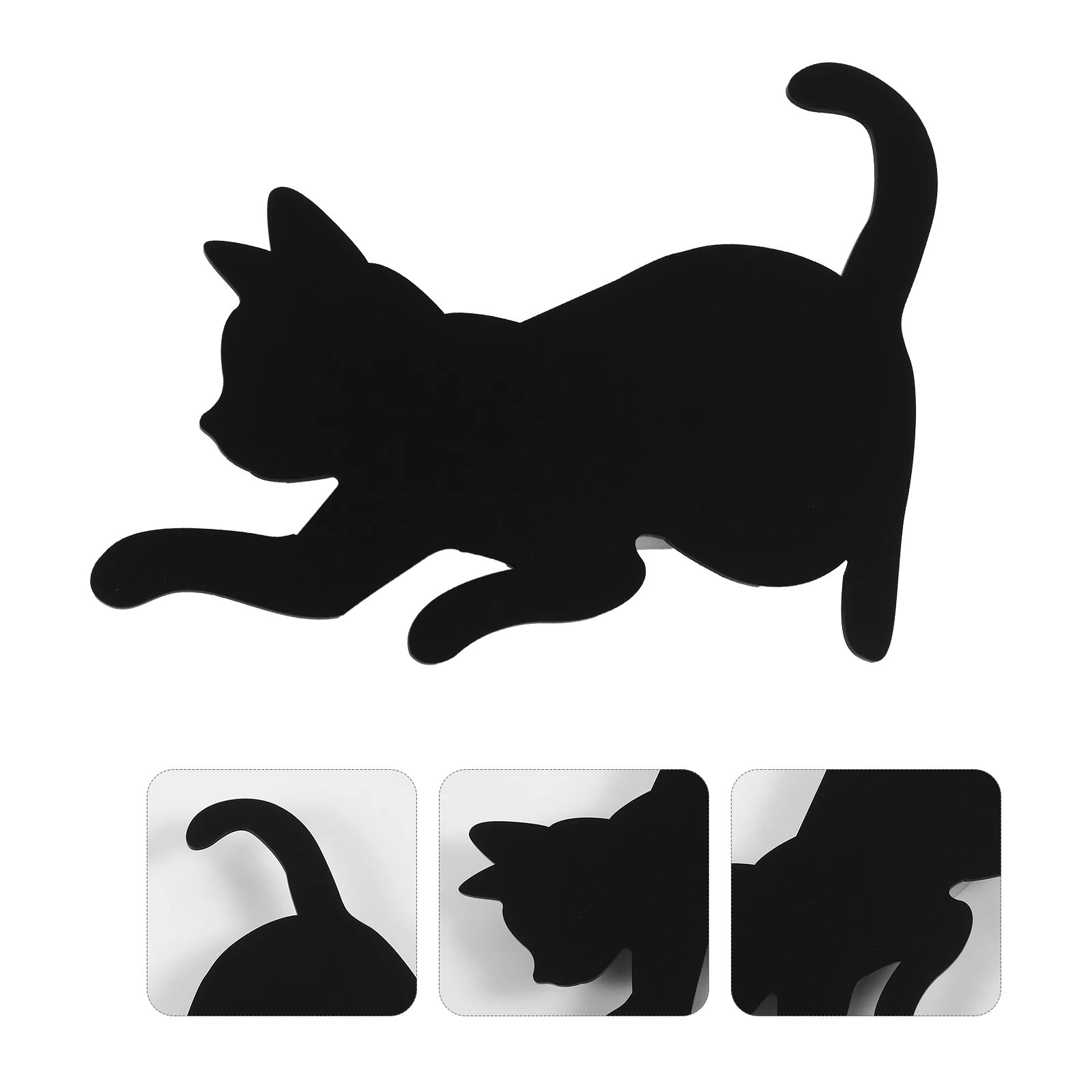 

1pc Cat Wall LED Lamp Acrylic Night Light Cat Light Cartoon Low Room