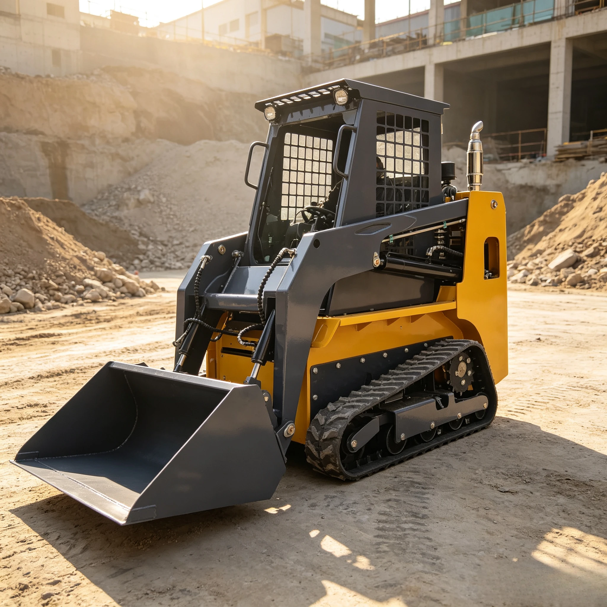 Global Delivery  Robust Mobile Skid Steer Loader Wheeled Loader for Small Mine Tunneling Underground Construction Projects