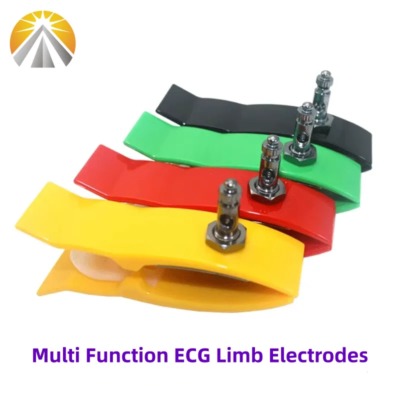 4 Stuks Elke Set Ecg Leadwire Klem Ledemaat Elektrode Vernikkelde Of Agci Vergulde Multifunctionele Voor Volwassen Patiënten Ekg Machines