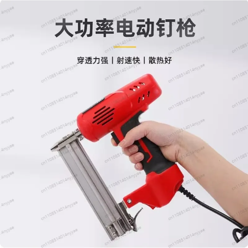 2600W F30 Electric Nail Gun Woodworking Frame Stapler DIY Furniture Construction Nail Electric Tools 220V Electric Nail Gun