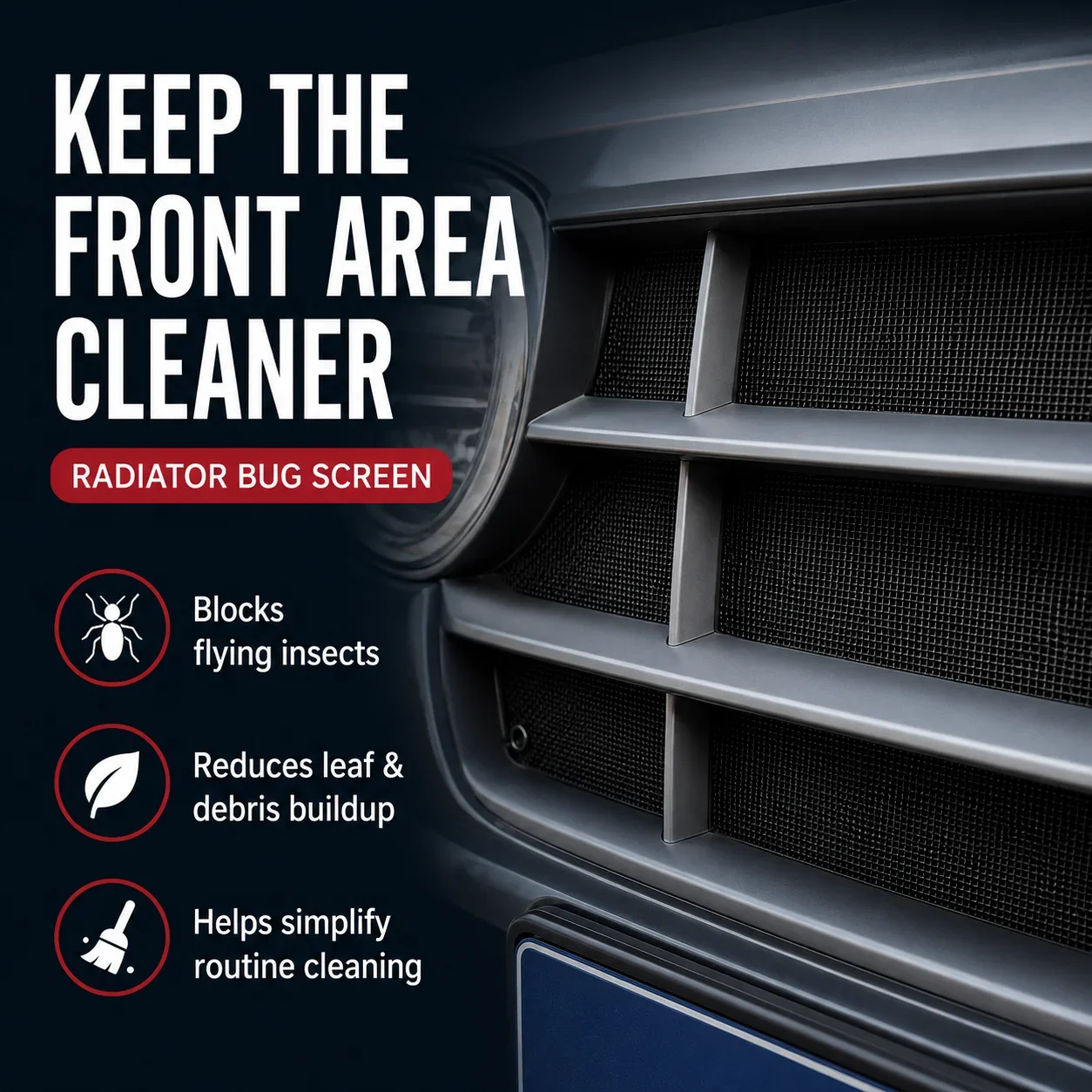 2015 2018 2022 -2024 For Cayenne Radiator Insect Mesh Mouse Mosquito Dust Protection Cover Auto Parts Accessory