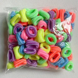 50/100pcs Colorful Elastic Hair Band Leagues Ties Straps Colets Scrunchies Gum Accessory Girl Women Children Kid Pigtails Holder