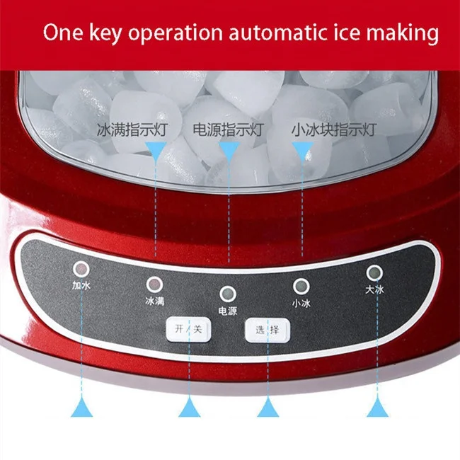 ماكينة صنع الآيس كريم الصغيرة المحمولة المنزلية الشفافة على شكل فواكه صغيرة #3